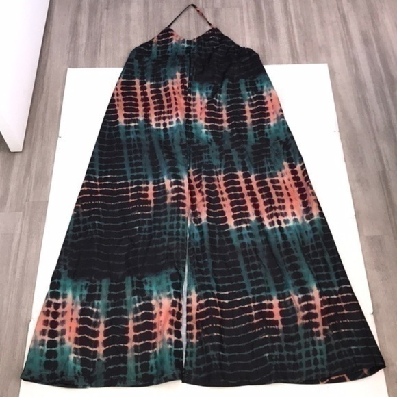 Halter Long Tye Die Dress - Picture 3 of 11